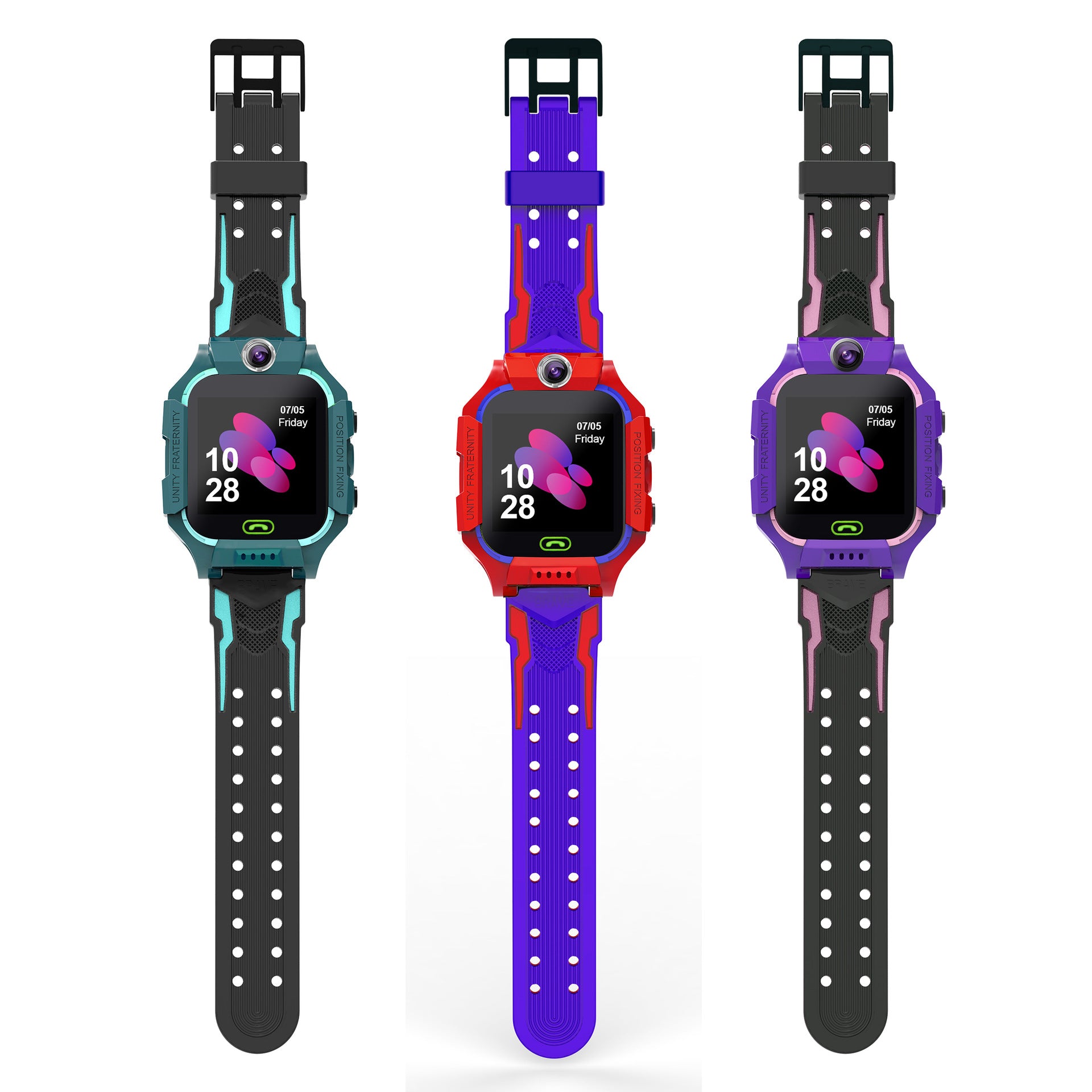 Anti-Drop Tempered Screen Smartwatch with Silicone Strap