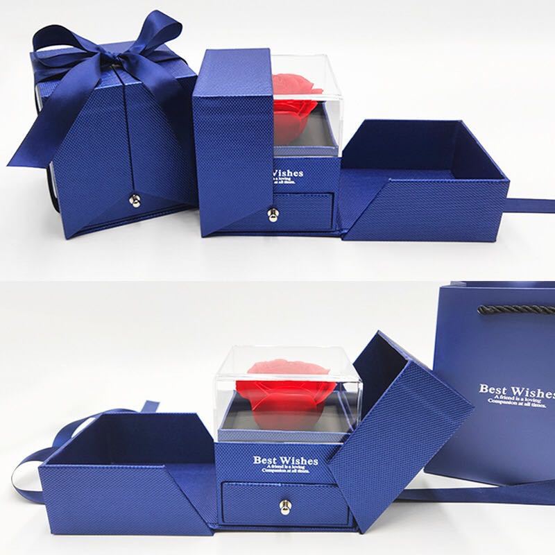 Elegant Rose Gift Box – Jewelry Packaging Case