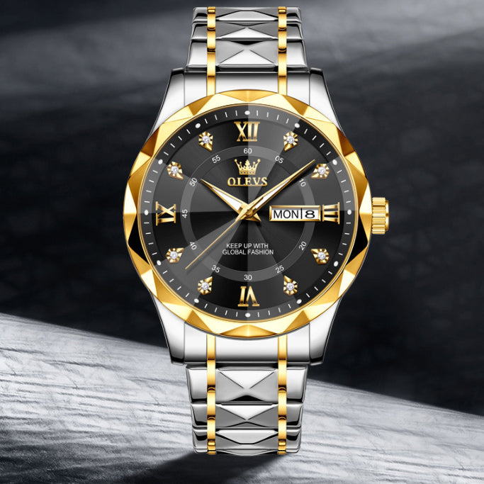 New Men's Luminous Waterproof Watch