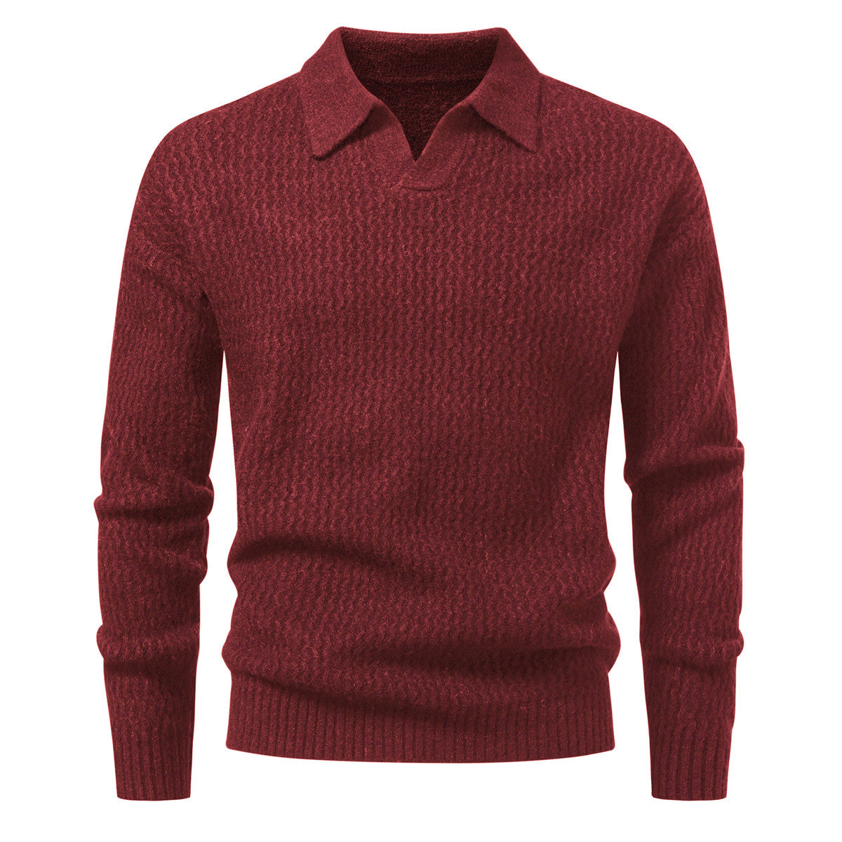 Men's Solid Color Turtleneck Sweater