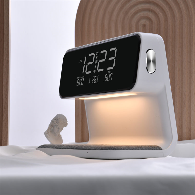Creative 3 In 1 Bedside Lamp Wireless Charging