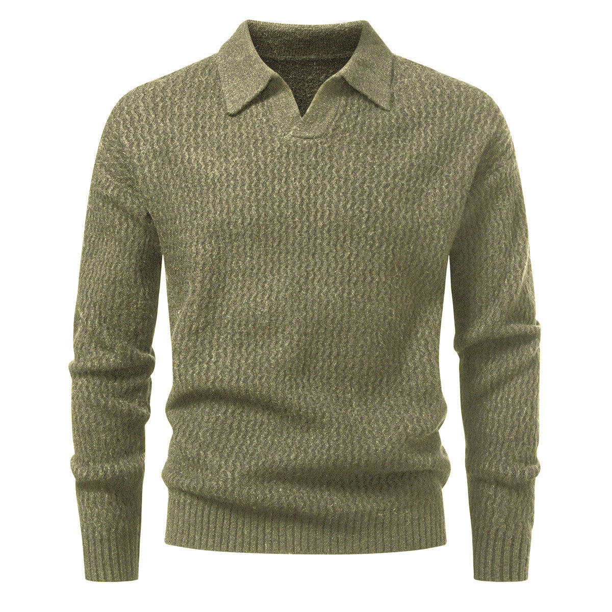 Men's Solid Color Turtleneck Sweater