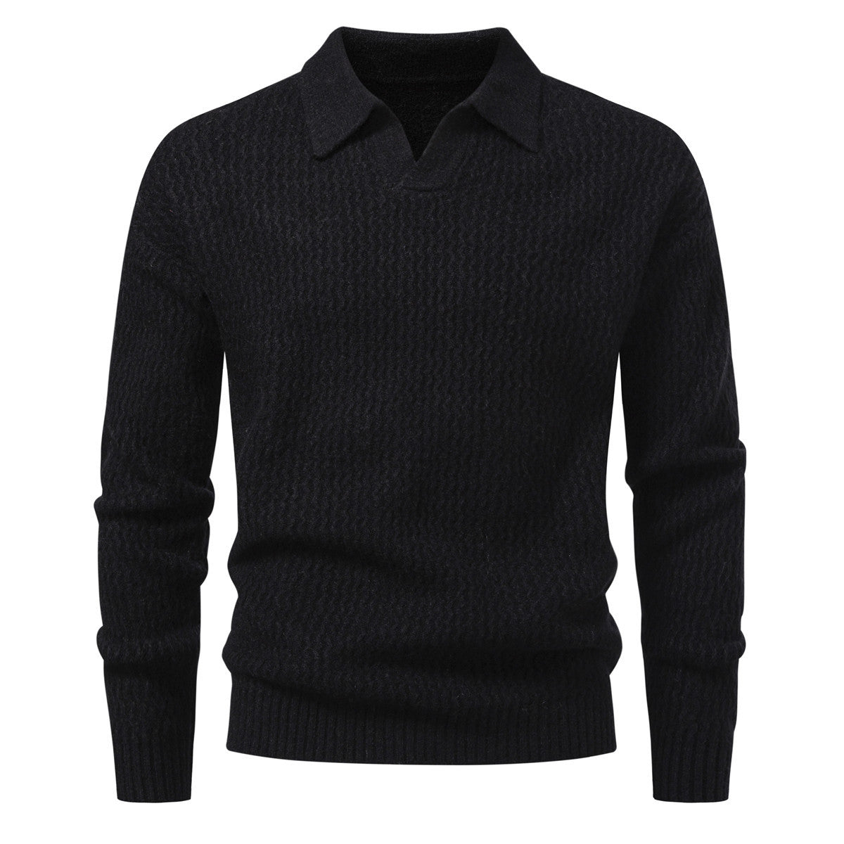 Men's Solid Color Turtleneck Sweater