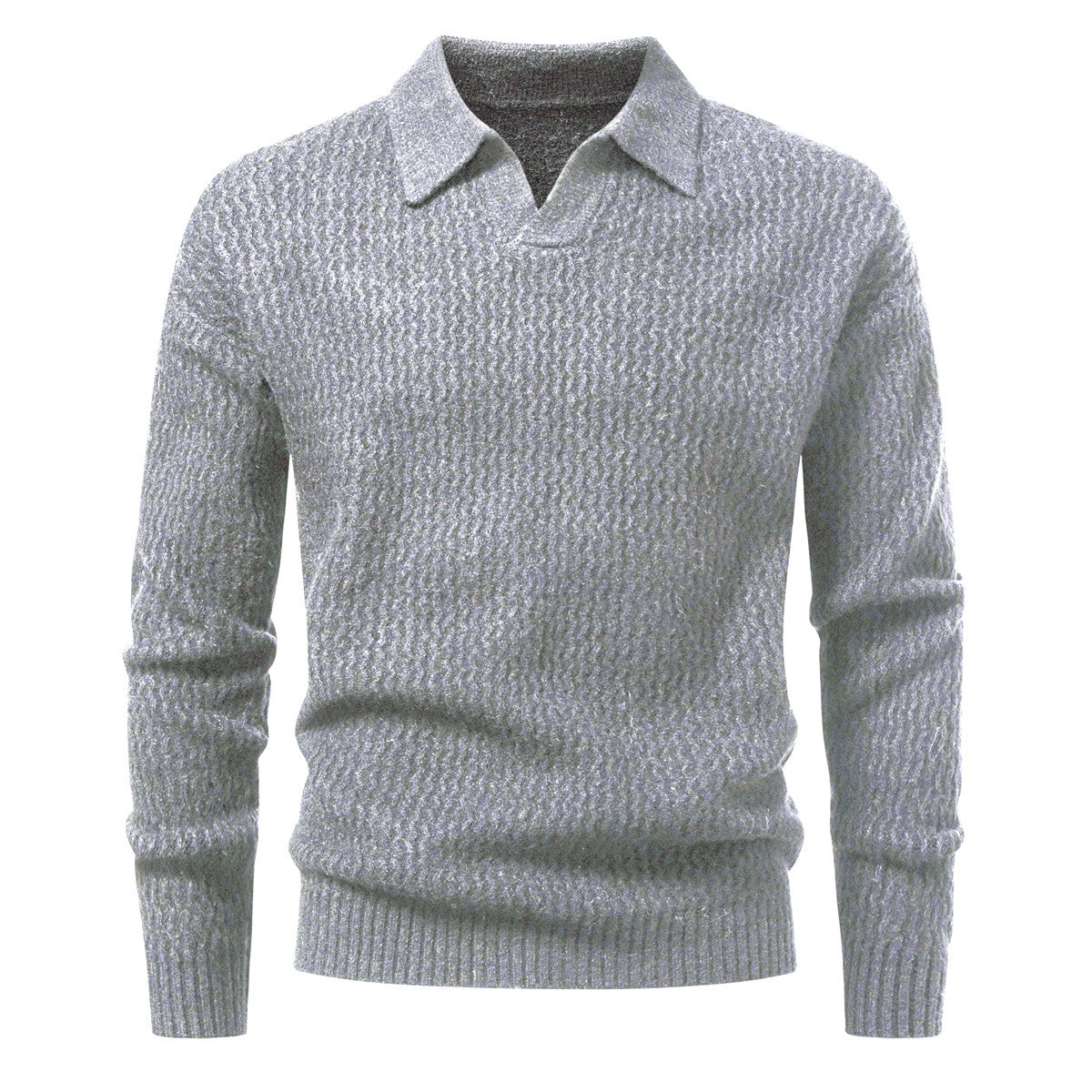 Men's Solid Color Turtleneck Sweater