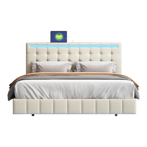 Linen Flat Double Bed