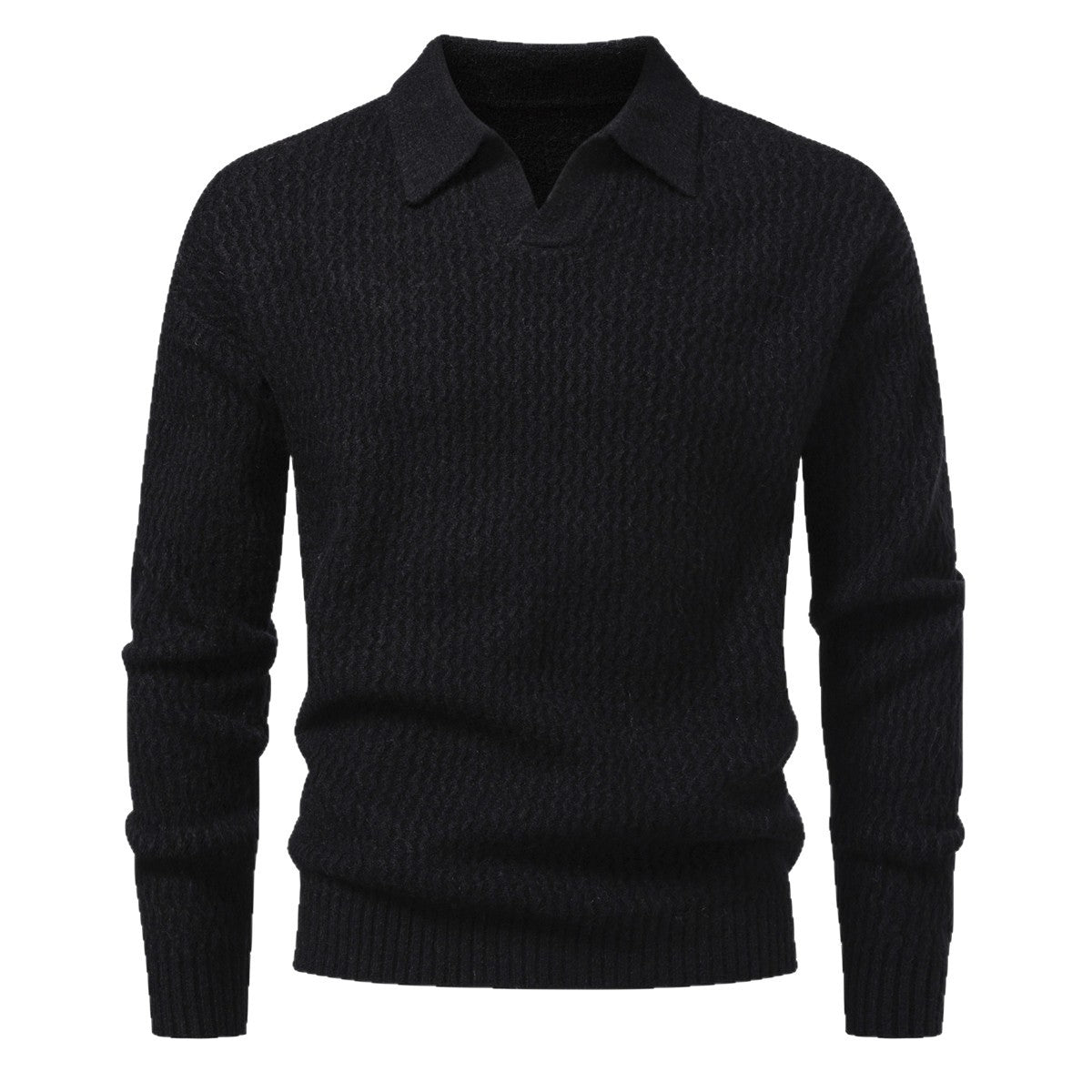Men's Solid Color Turtleneck Sweater
