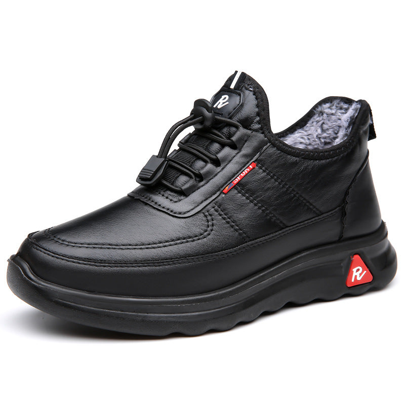 Fleece-lined Thickened Warm And Anti-slip Cotton Shoes