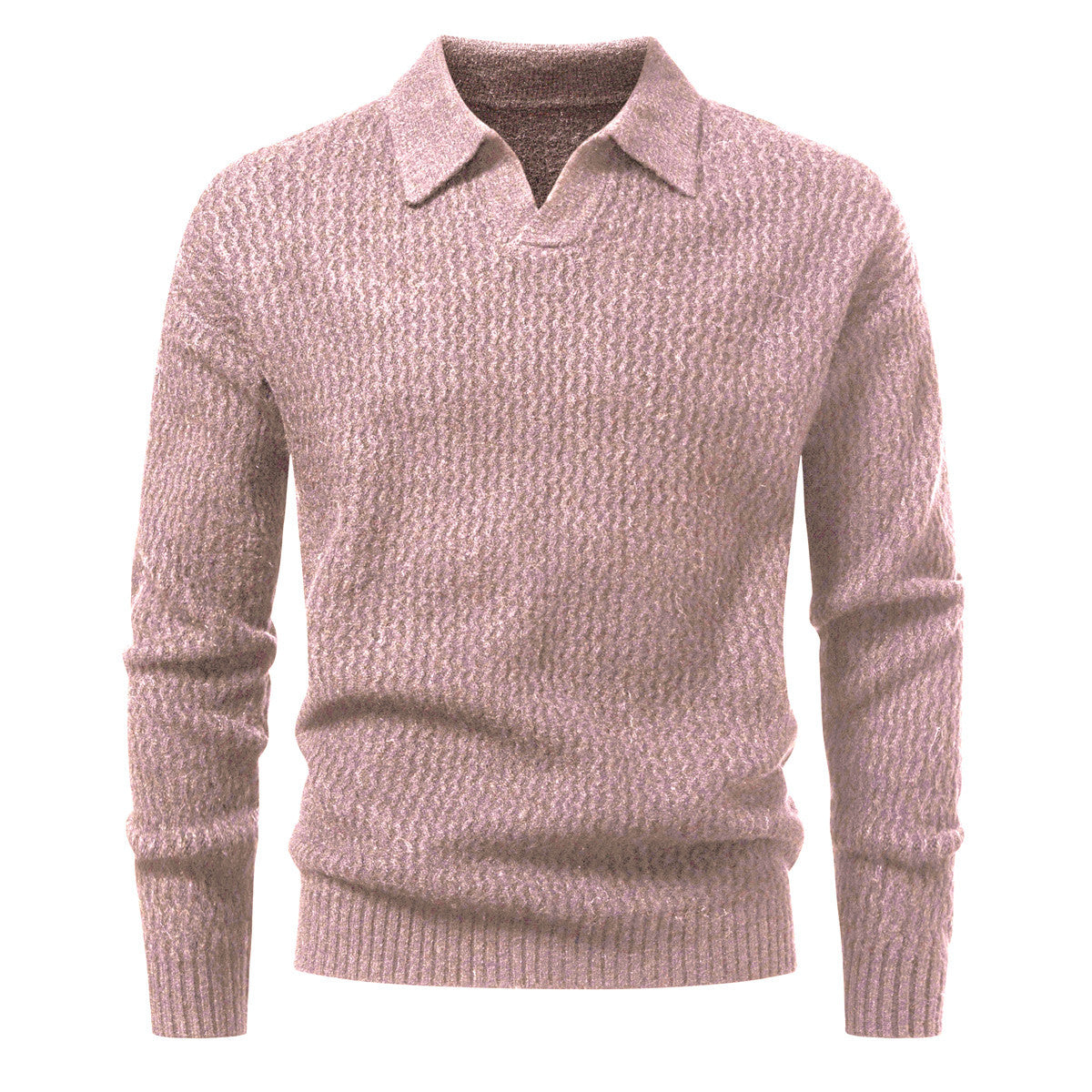 Men's Solid Color Turtleneck Sweater