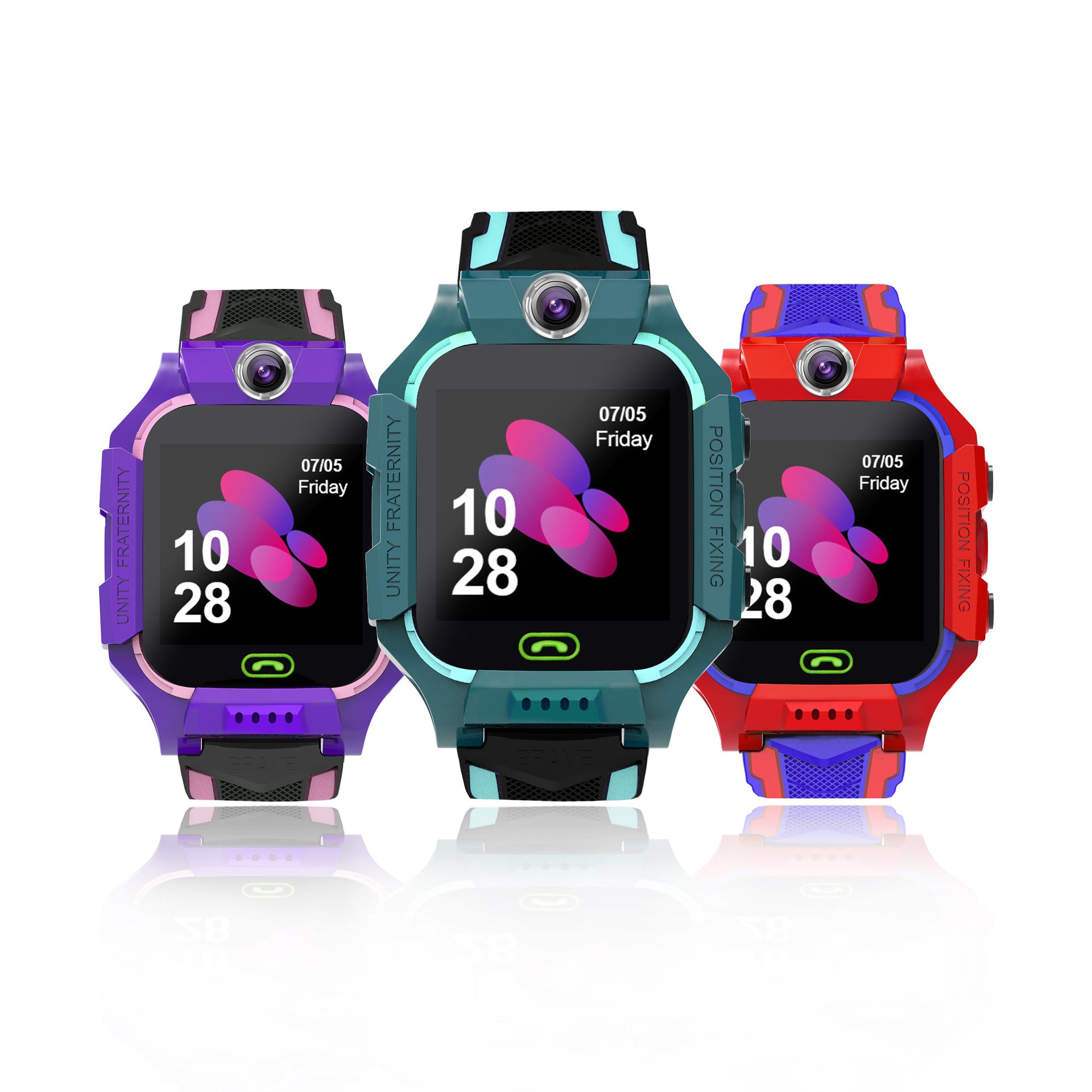 Anti-Drop Tempered Screen Smartwatch with Silicone Strap